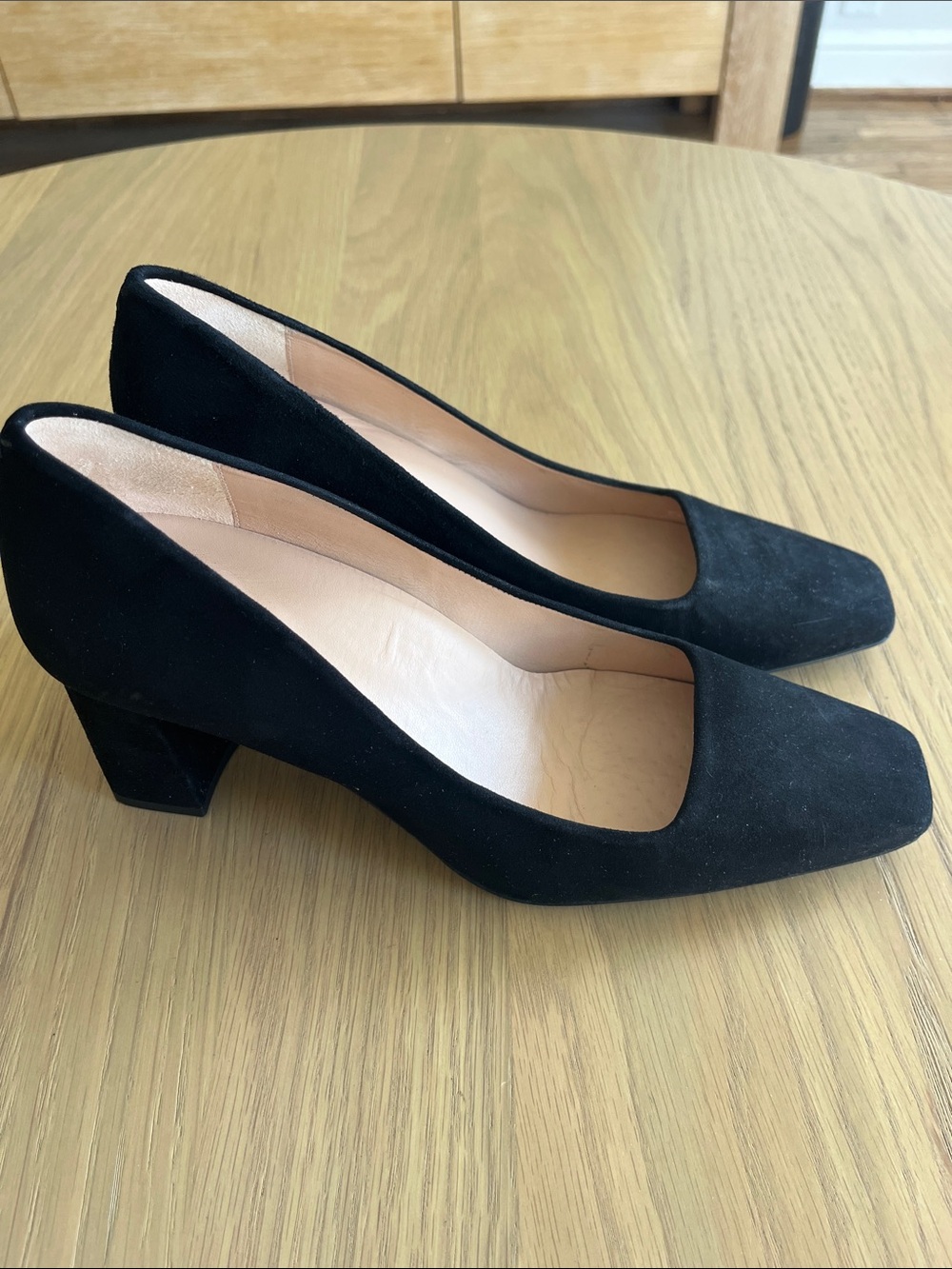 Inez Frieda Black Suede Pumps Size 8